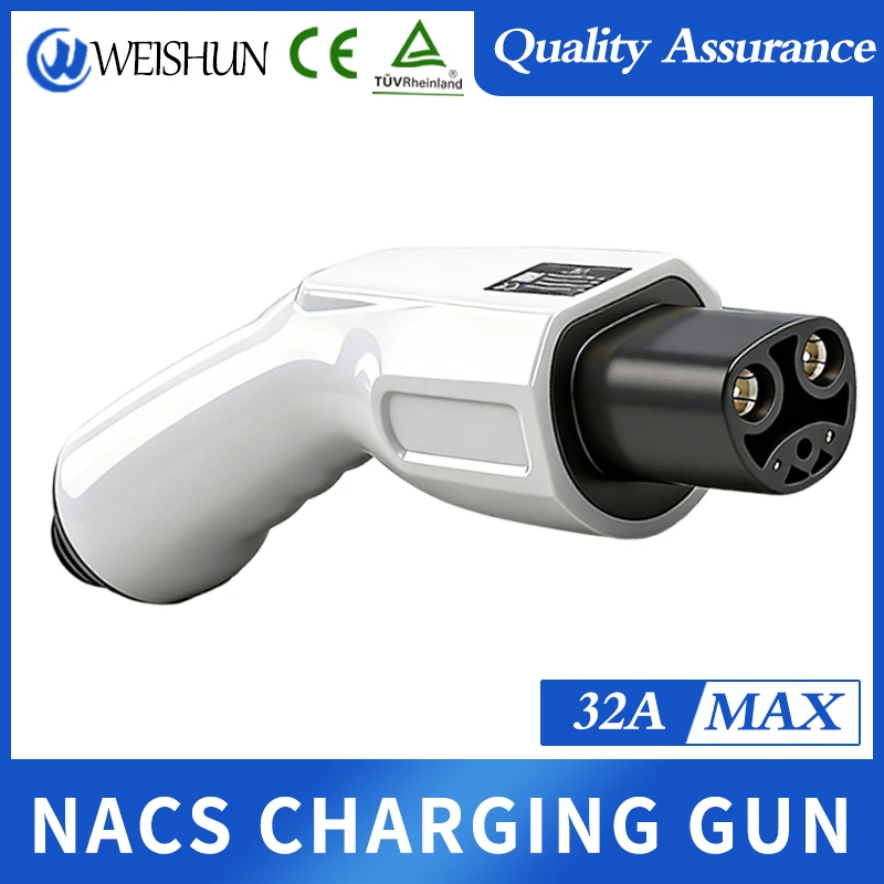 

Зарядное устройство Tesla EV, головка пистолета 32A, зарядная вилка переменного тока TPC для электромобилей NACS New Energy
