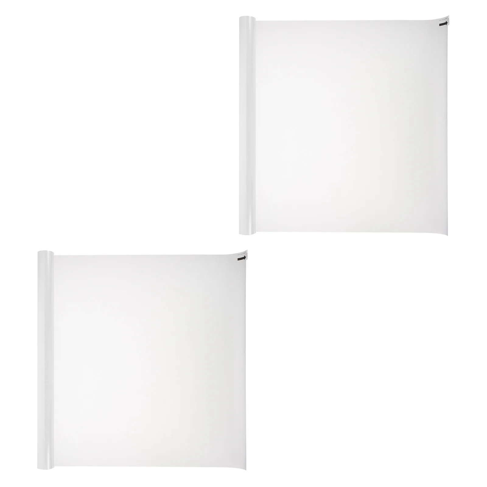 2Roll Privacy Glass Film Frosted Window Static Cling Bathroom Home Office Removable Anti-Uv Heat Blocking Decorative Window