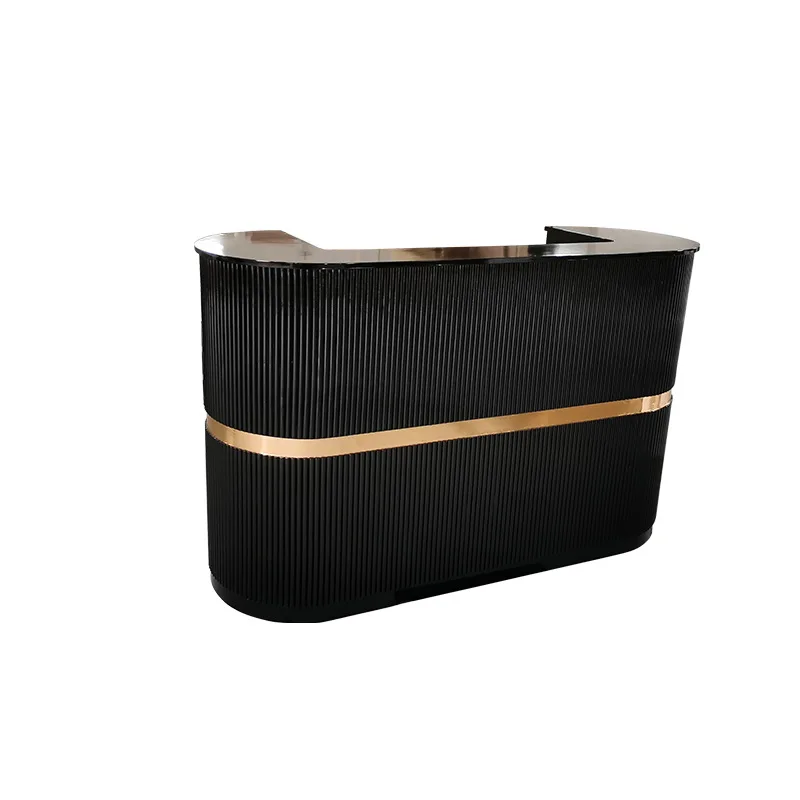 

&c Simple Company Reception Desk for Barber Shop Beauty Salon Supermarket Cashier Counter Hotel Wooden Front Desk