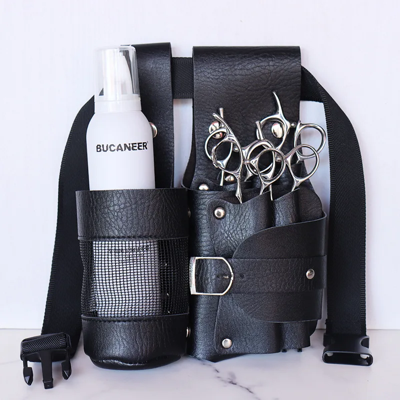 New  Hairdresser's Fanny Pack Water Bottle Electric Hair Clipper Large Capacity Hair Kit Pet Scissors Bag