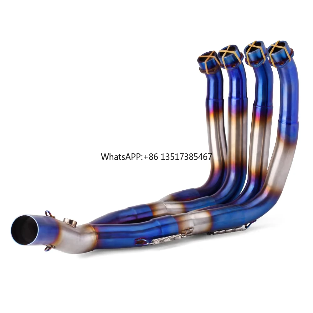 

Motorcycle Pipe Exhaust Modified Muffler Front Header System Full Link Pipe for Yamaha YZF R6 06-20 2006-2016