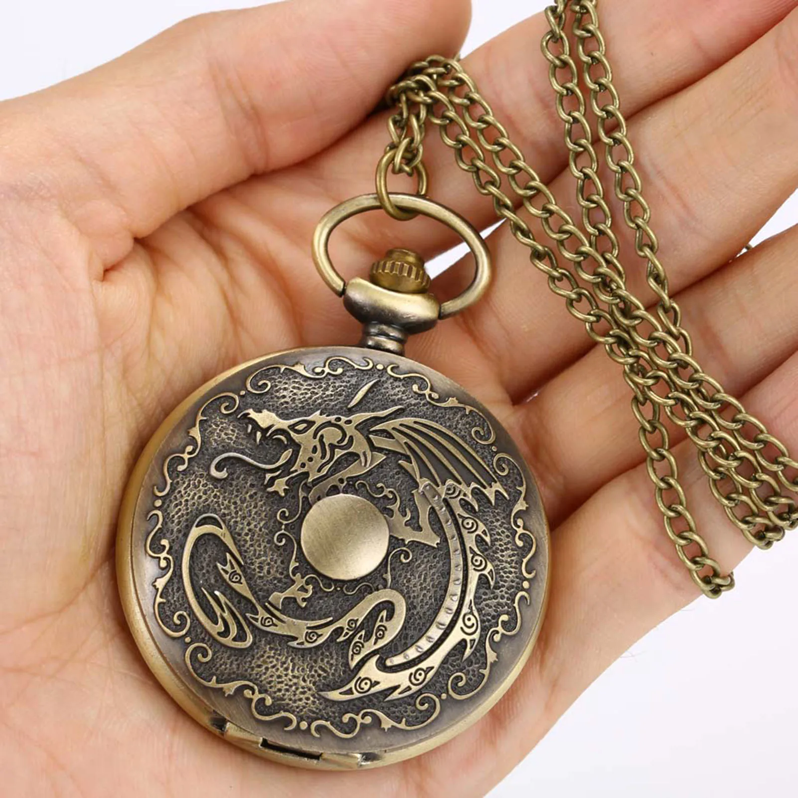 Vintage Pocket Watch n Women Dial Watch with Arabic Numerals Gift for Friends Family Members