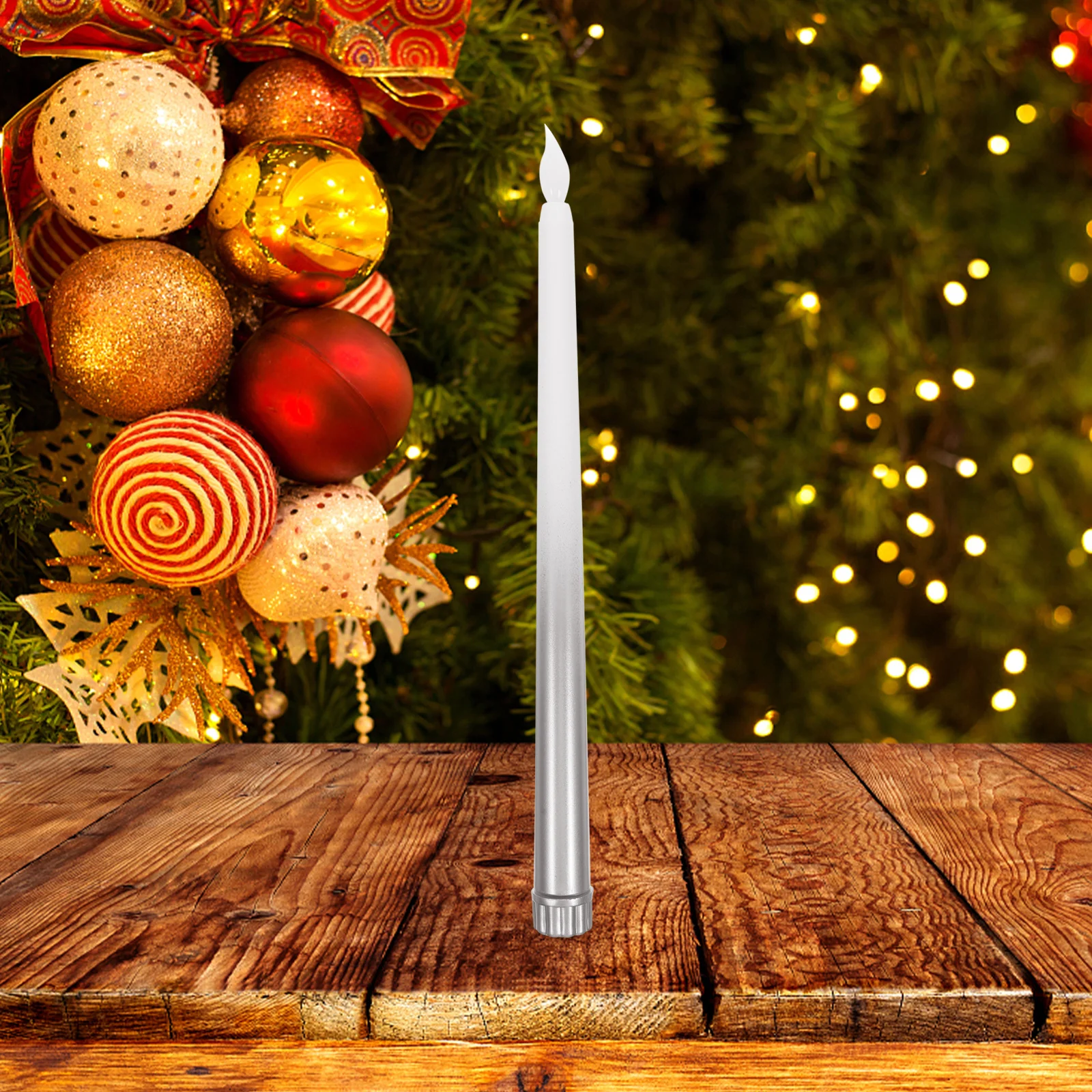 

Led Taper Candles Flickering Flameless Warm White Remote Window Sticks Long Rod Operated Timer For Home