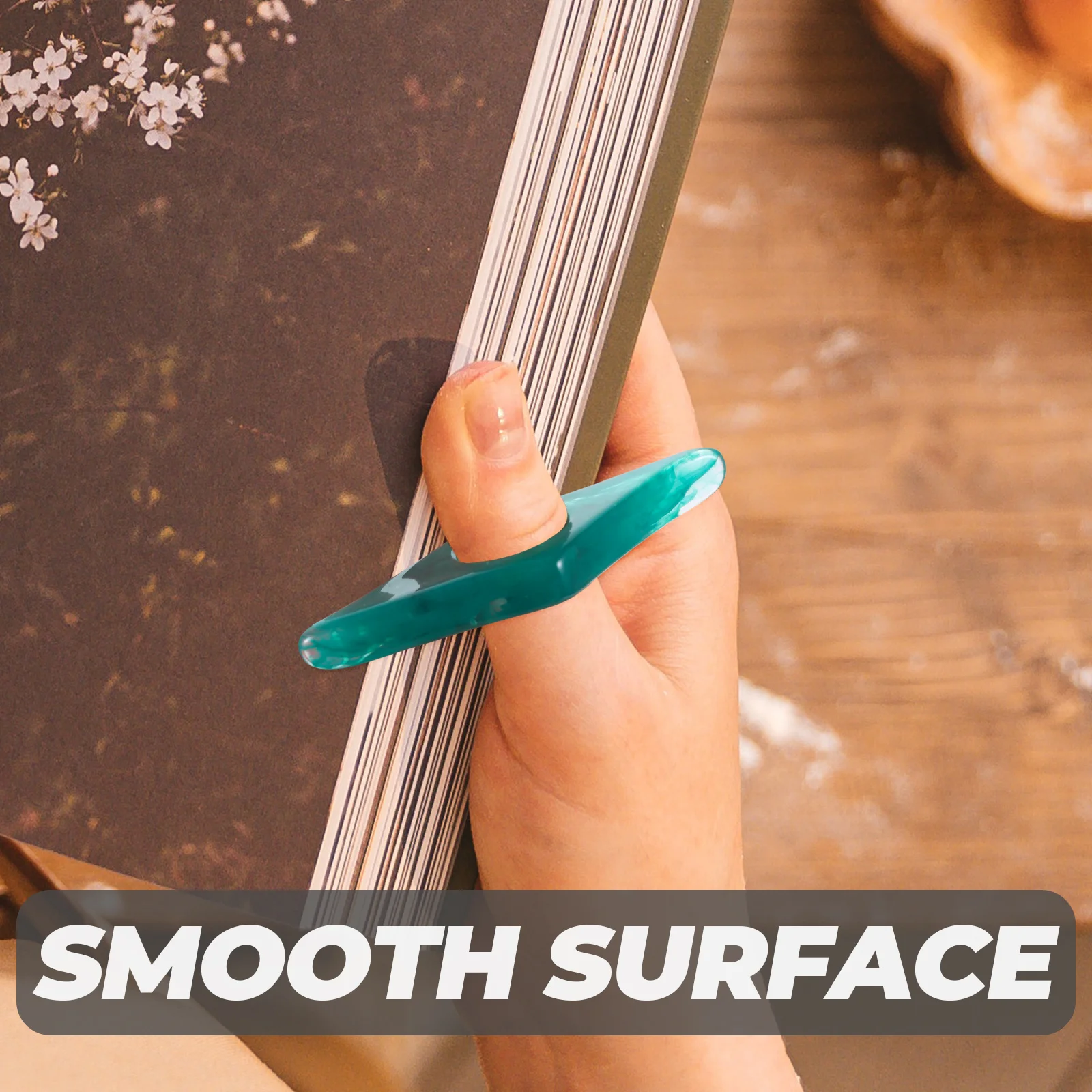 

6Pcs Resin Book Page Holders Ring Type Convenient Reading Accessories Portable Page Spreaders Practical Book Supplies