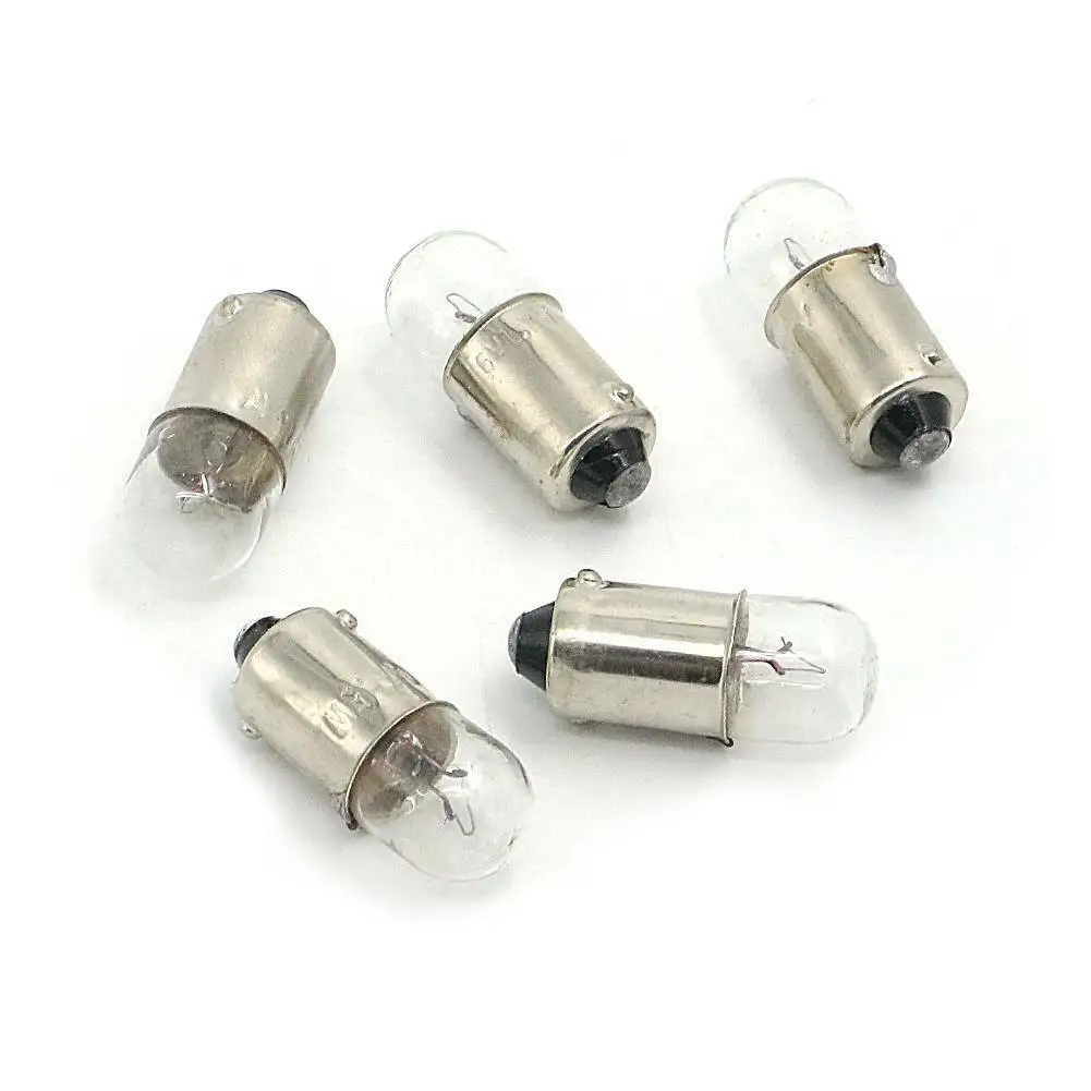 Pack-5 6V 3W 6 Volt 3 Watt Light Bulb Speedometer Indicators Lighting For ATC 90 C70 C70K1 CA175 CB100 CB125S CL100K2
