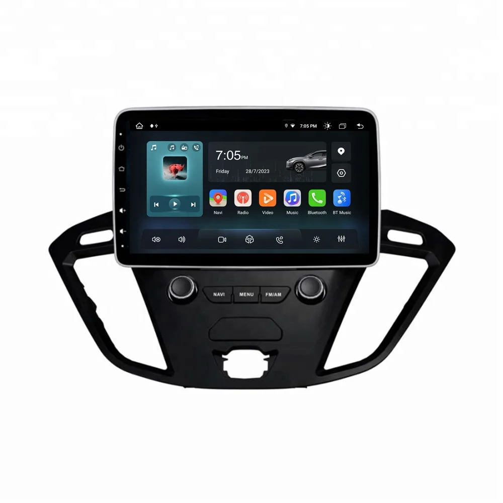 RoadNavi Android 13 Car Radio for F ORD Transit 2017-2018 CarPlay Gps Navi 4G 360 Camera