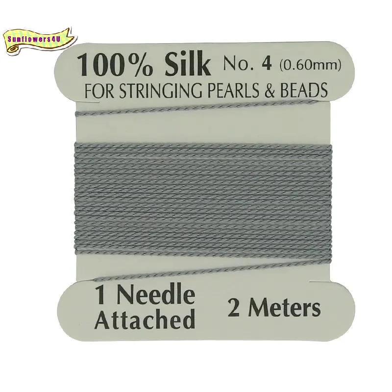 Durable Silk Jewelry Making Thread 0.6mm 2 Meters Multicolor Fray-Resistant Cord for Women DIY Bracelet Earring Craft Projects