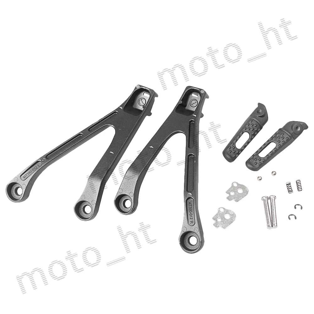 Aluminum Alloy Passenger Rear Foot Pegs Footrest Brackets for Honda CBR1000RR 2008 2009 2010 2011 Black