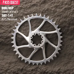 PASS QUEST 3mm Offest 8-Bolt Chainring Narrow Wide Direct Mount Bike Chainwheel MTB/ROAD part  for SRAM FORCE 8 bolt AXS 28T-44T