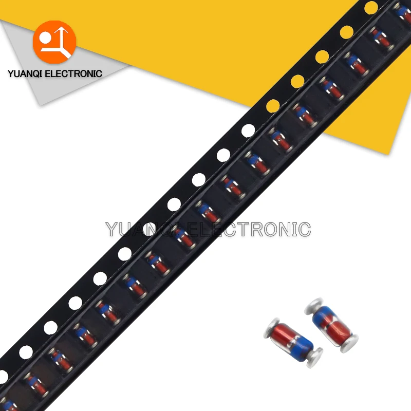 100 قطعة 1/2 واط زينر ديود SMD MiniMELF ZMM 2V2 2V4 3V 3V3 3V6 4V7 5V1 6V2 24V 27V 30V 33V 47V 75V 10V 12V 15V 18V 20V 0.5W LL34