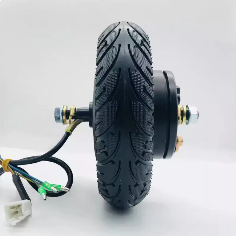 Silnik bezszczotkowy z kołem pełnym 8 cali i hamulcem bębnowym, 24V/36V/48V 350W, do hulajnogi elektrycznej i roweru.