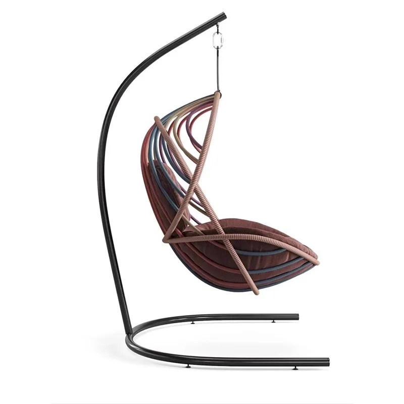 

Outdoor rattan leisure hanging basket recliner Nordic modern minimalist design villa courtyard open-air balcony swing furniture