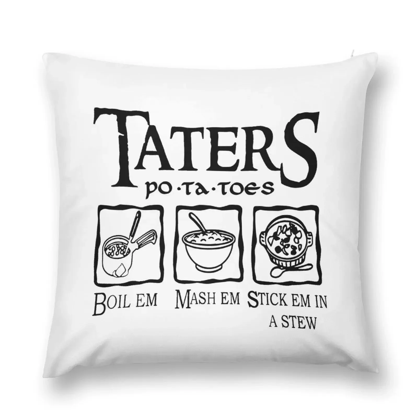 

Taters Potatoes Throw Pillow autumn decoration Decorative Pillow Covers For Sofa Luxury Living Room Decorative Cushions pillow