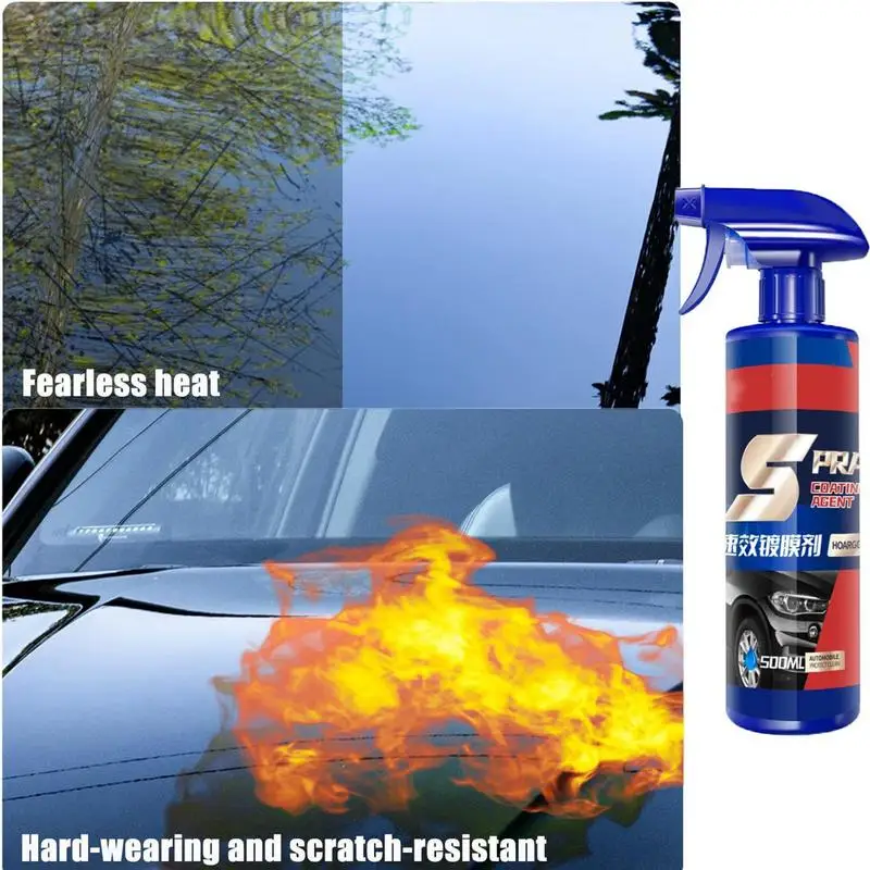 

Car Ceramic Coating Spray 3In 1 High Protection Quick Coating Spray Automotive Paint Scratches Repair Agent Water Spots Remover