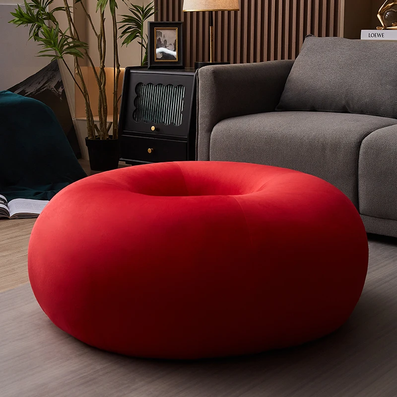 Donuts, floor-to-ceiling ornaments next to the sofa in the living room, soft home decorations