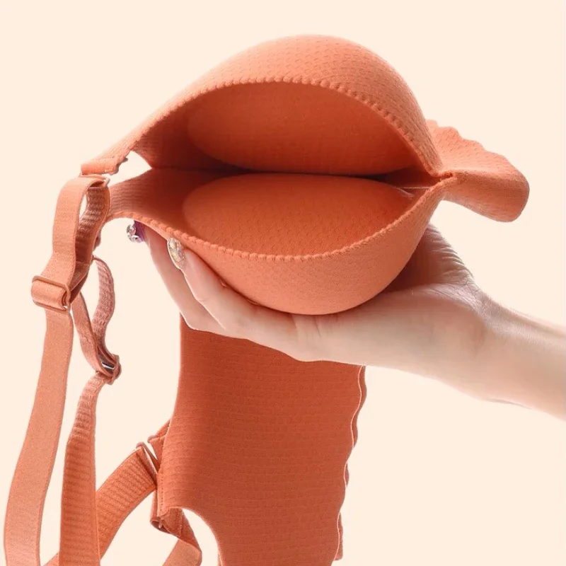 

2025 Новый бюстгальтер с мягкой подкладкой толщиной 8 см для девочек, небольшой бюст, толстый бюстгальтер с двумя чашками, экстремальный двойной пуш-ап, беспроводной регулируемый бюстгальтер