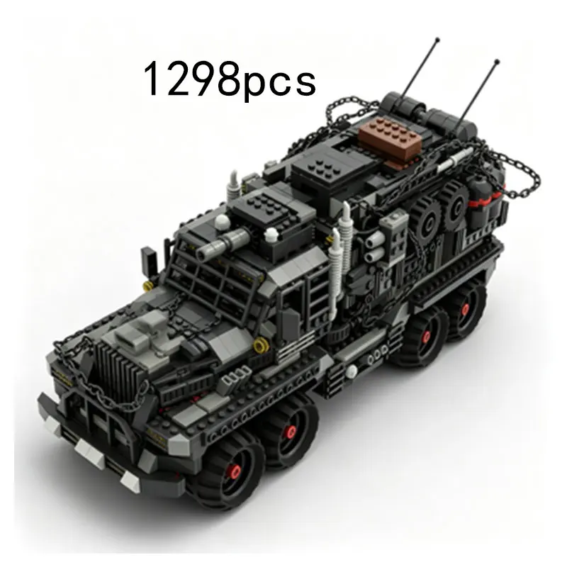 

1298PCS MOC Truck Small Particle Assembly Building Model Toy Adult Collectible Ornament Set