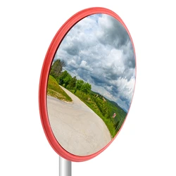 30Cm Wide Angle Security Road Mirror Curved For Indoor Burglar Outdoor Safurance Roadway Safety Traffic Signal Convex Mirror