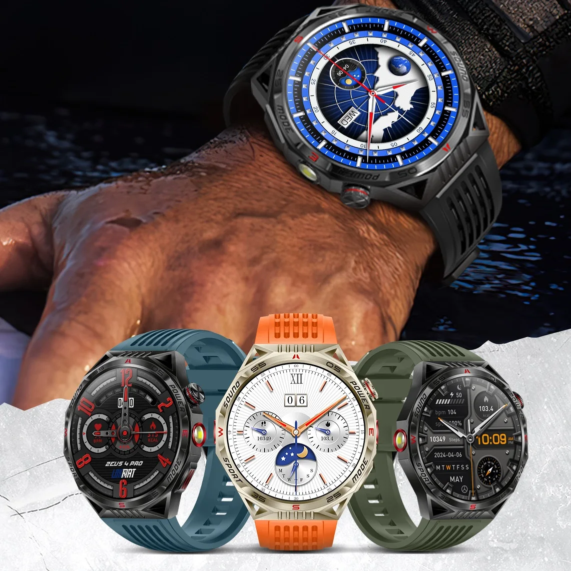 Reloj inteligente multifunción para hombre y mujer, pulsera con control del ritmo cardíaco, Bluetooth, llamadas, Fitness, Android e Ios, 2024