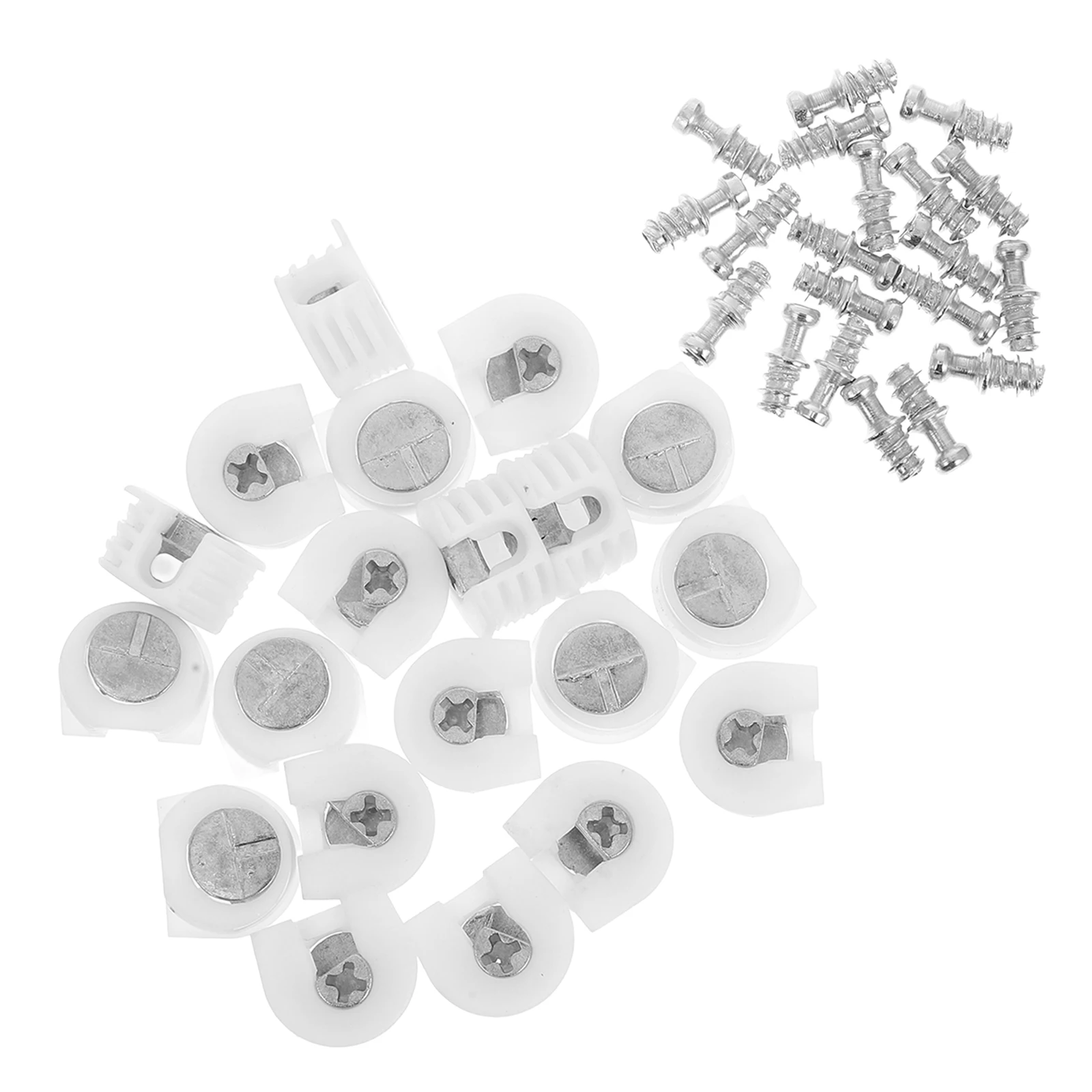 

20Pcs Furniture Shelf Support Cam Lock Connectors Cabinet Invisible Panel Lock Set Wardrobe Parts Hardware Furniture Fasteners