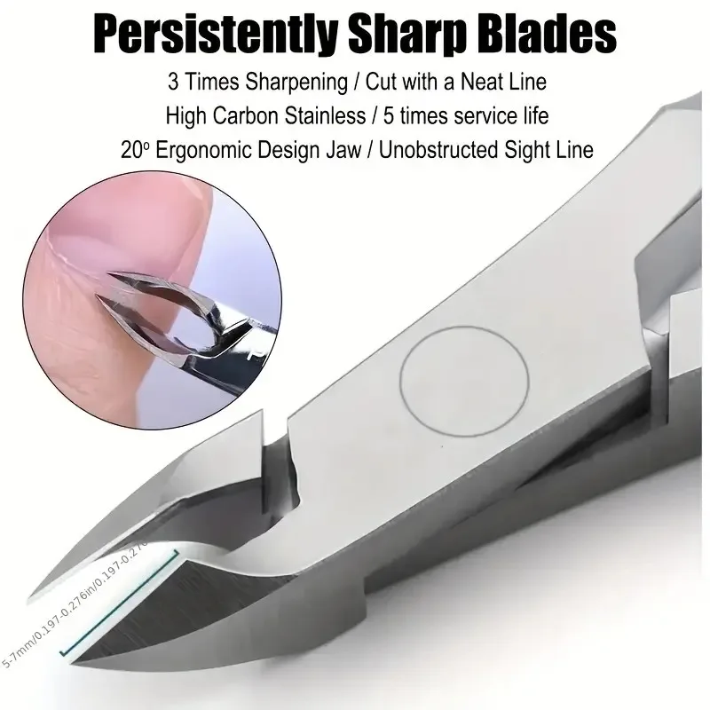 스테인레스 스틸 손톱깎이 세트, 전문 매니큐어 및 페디큐어 키트, 큐티클 가위, 니퍼 및 트리머 포함