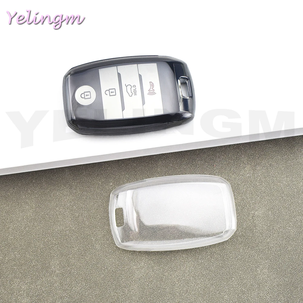 NEUE Transparente TPU-Autoschlüsselhülle für KIA Rio Rio5 Sportage Ceed Cerato K3 KX3 K4 K5 Sorento Optima Picanto Smart Key Case Cover