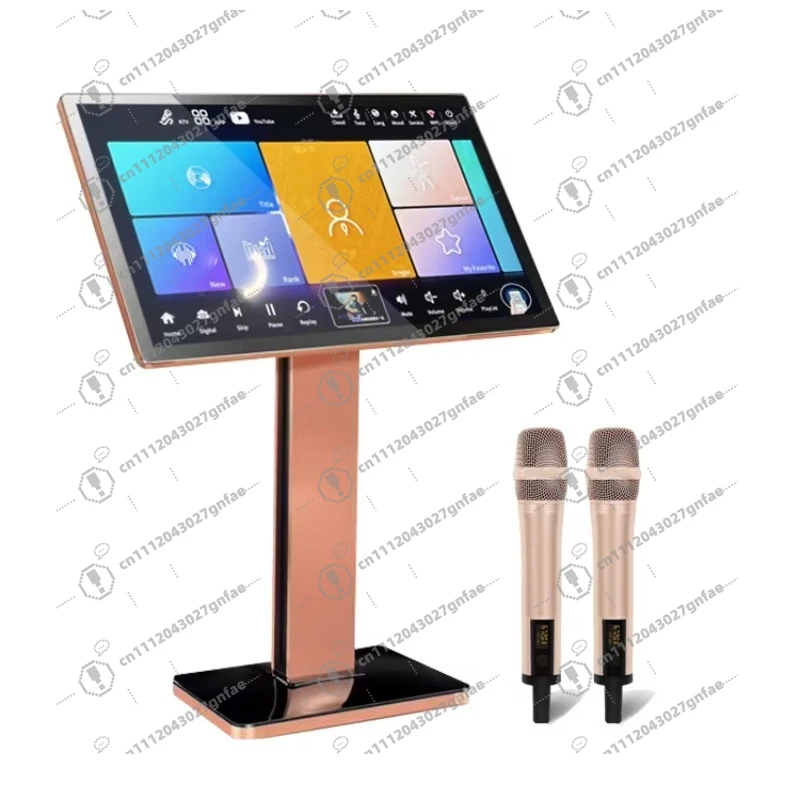 21.5 Inch 4 in 1 Karaoke Machine with 2TB Hard Disk Touch Screen All-in-One Home Party KTV Player Smart Song Selection