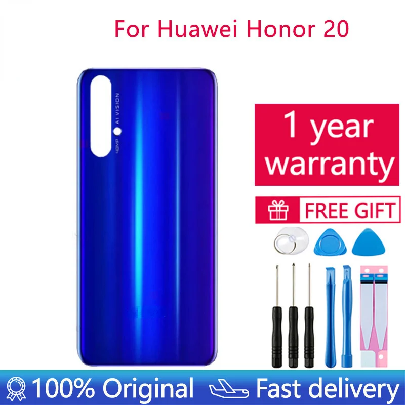 Original Cover for Huawei Honor 20 Pro Back Battery Cover Door Rear Glass Housing Case For Huawei Honor20 Honor 20 Battery Cover