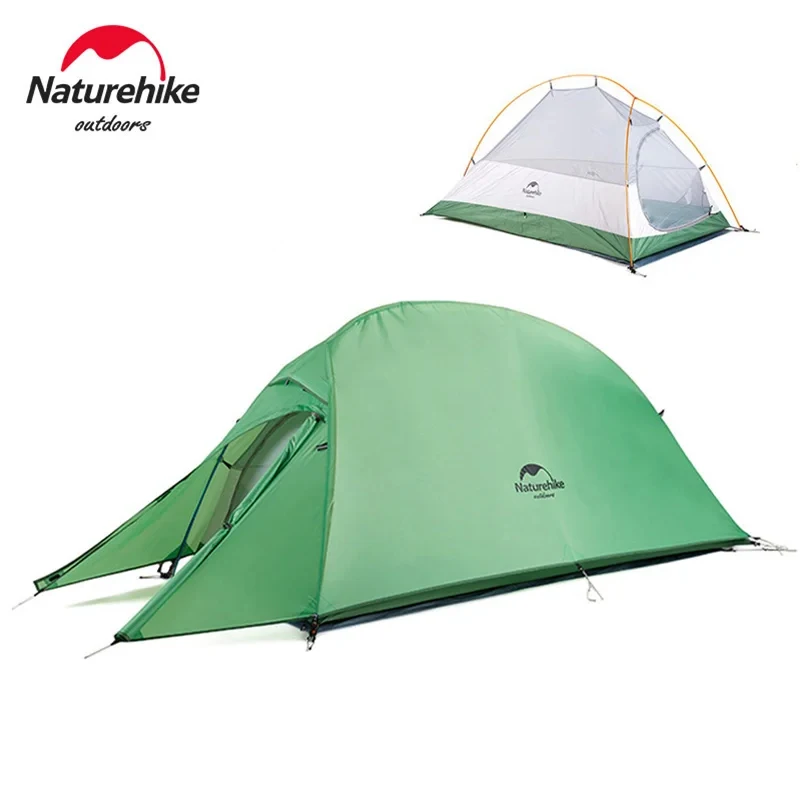 Naturehike Cloudup 1/2 Person Ultralight Hiking Tent Waterproof Outdoor Camping Backpacking Travel Tent 210T Nylon Easy Build