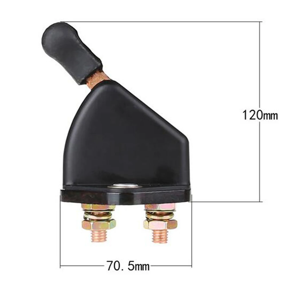 Car Battery Protection Disconnect Switch Sturdy Plastic Copper Double Poles Isolator for Boat Bus Truck 12v 24v