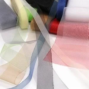2cm Horsehair Fabric Crinolines Braid Soft Polyester Mesh Ribbon Flat Plain Multiple Colors Sewing Accessories Wedding Dress Hat