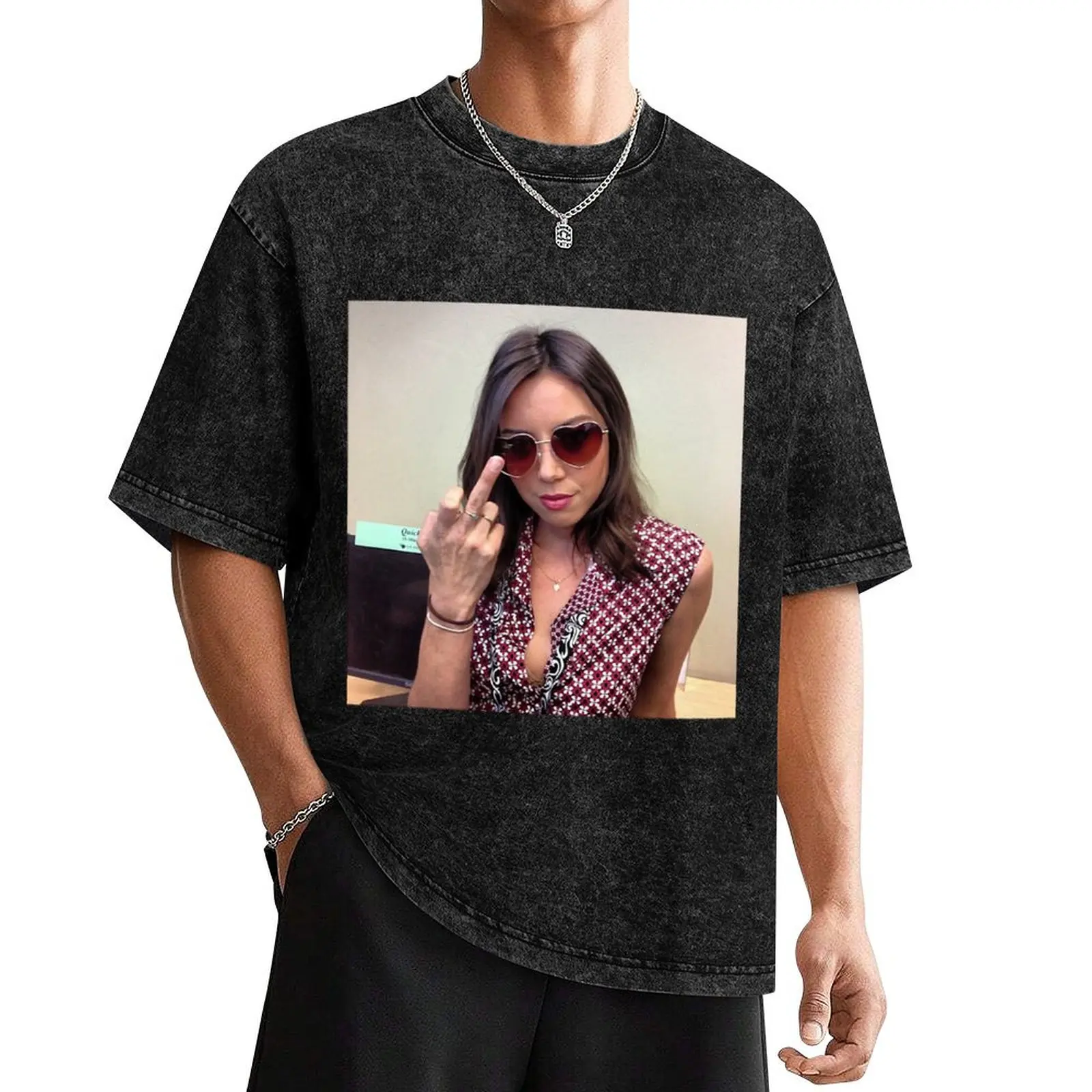 

Aubrey Plaza T-Shirt Aesthetic clothing T-shirts man Men's t-shirts