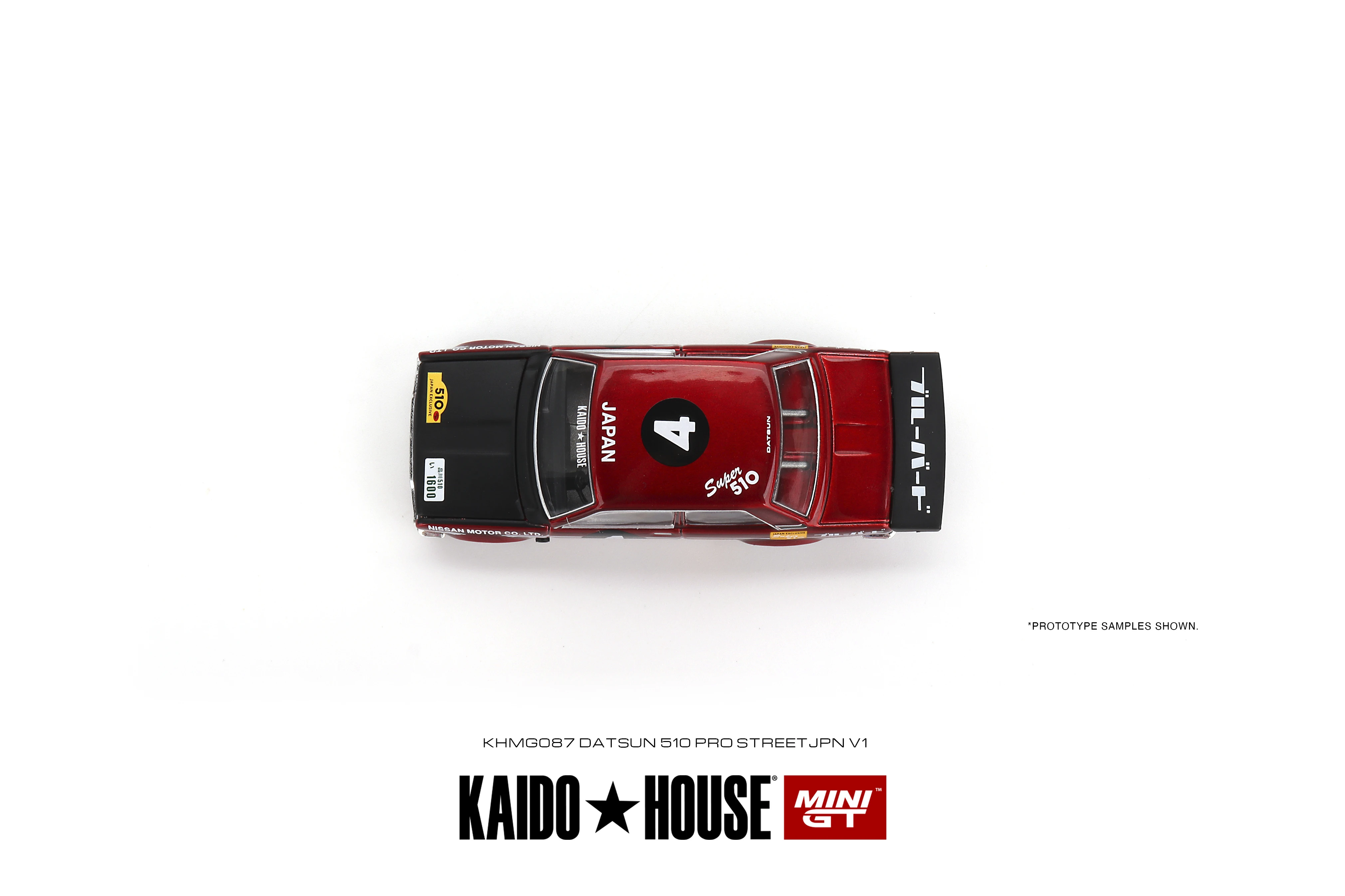 Kaido House + Mini Gt Datsun 510 Pro Street JPN V1 Diecast Model Car