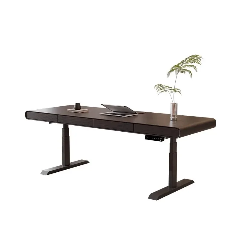 Intelligent electric lifting desk Italian minimalist modern minimalist dual motor study home computer work desk