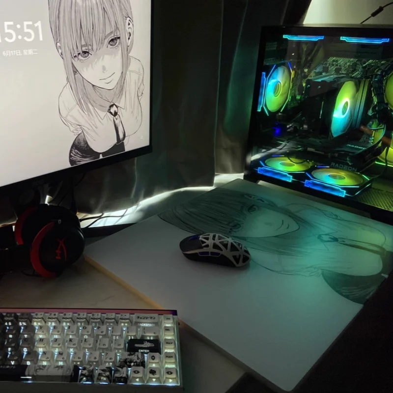 マキマ強化ガラスマウスパッドチェーンソーマンアニメテーママウス