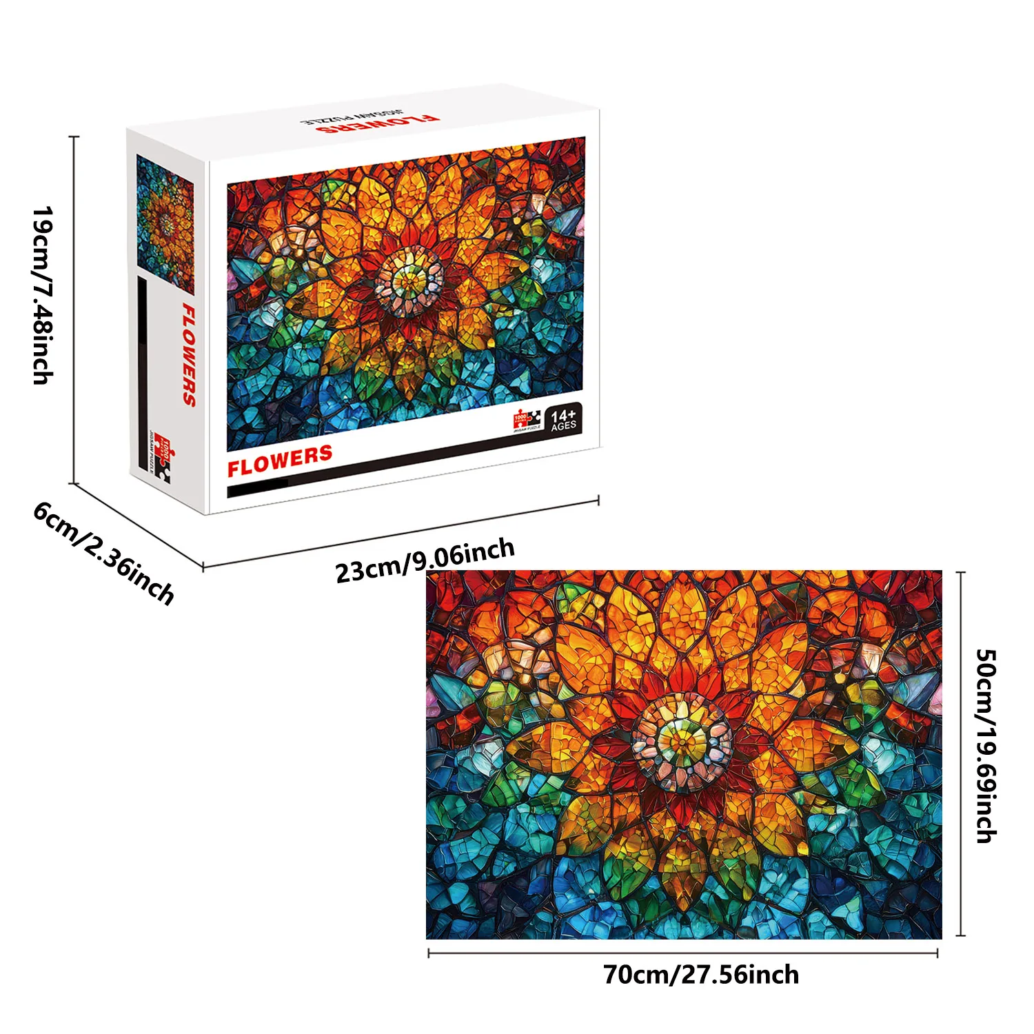 1000 Teile Blumen-Puzzles für Erwachsene, Heimdekoration, Spiele, Familienspaß, Bodenpuzzles, Lernspielzeug für Kinder
