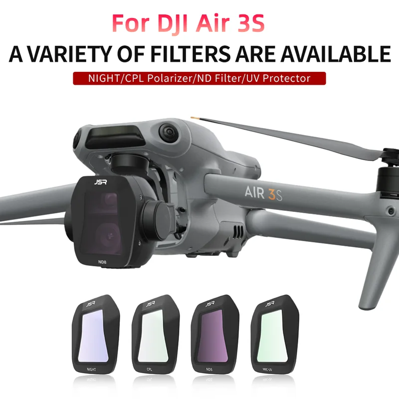 For DJI AIR3S Drone Gimbal Lens HD Filter UV/CPL/ND/NDPL Natural Night/Star/Streak Blue Optical Glass Filters Air 3s Accessories