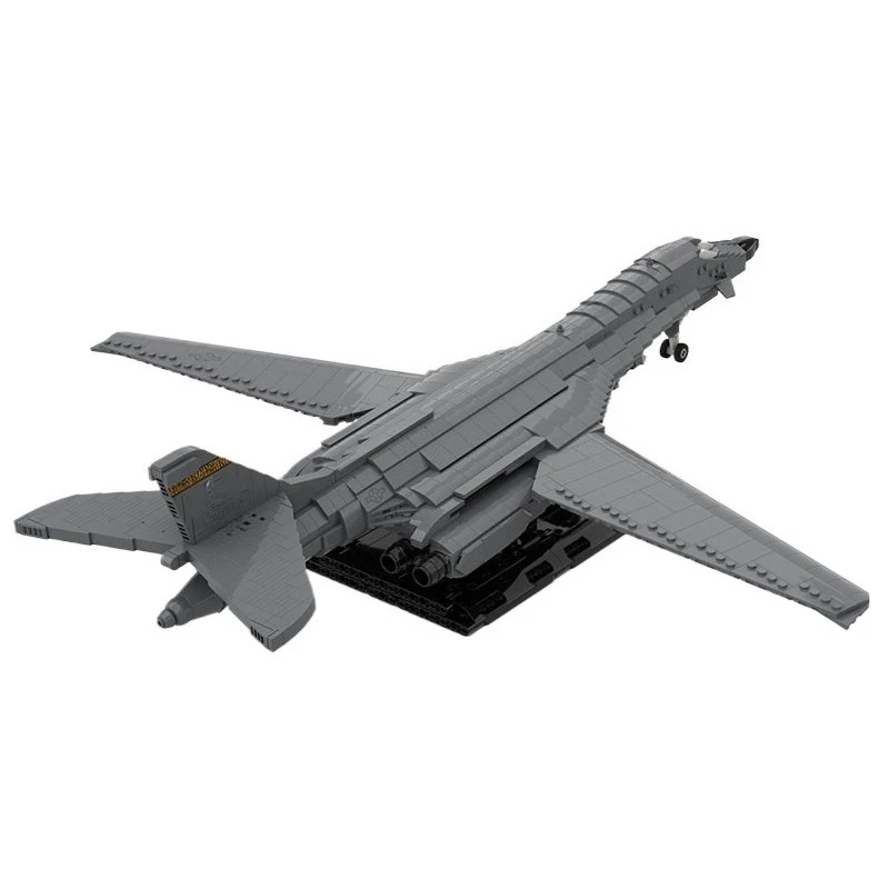 MOC Kreativtechnologie B-1B Flugzeugkavallerie-Bomber Kampfflugzeug Blockmodell DIY Erwachsenen-Puzzle Bausatz Spielzeug Geburtstagsgeschenk für Jungen Dekoration – Detail 5