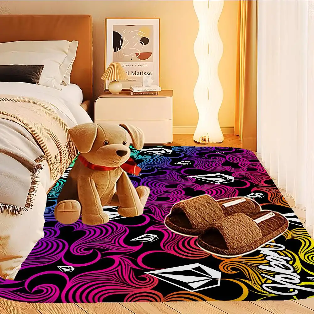V-Volcom Floor Mat Non-Slip Laundry Room Mat Laundry Decor Balcony Child Living Room Bedside Mats