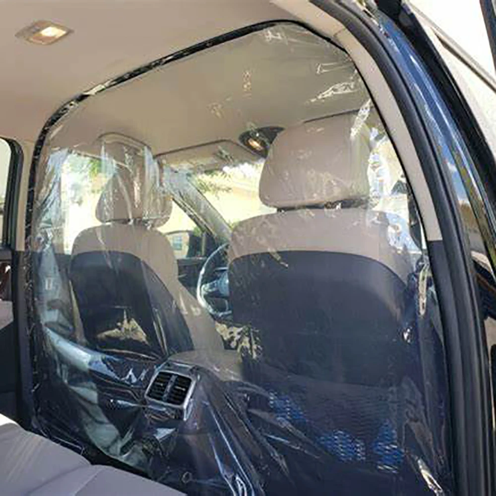 Car Partition Sneeze Guard  Window for Rear Portable Removable Foldable Isolation Partition Shield Clear Protective Shield