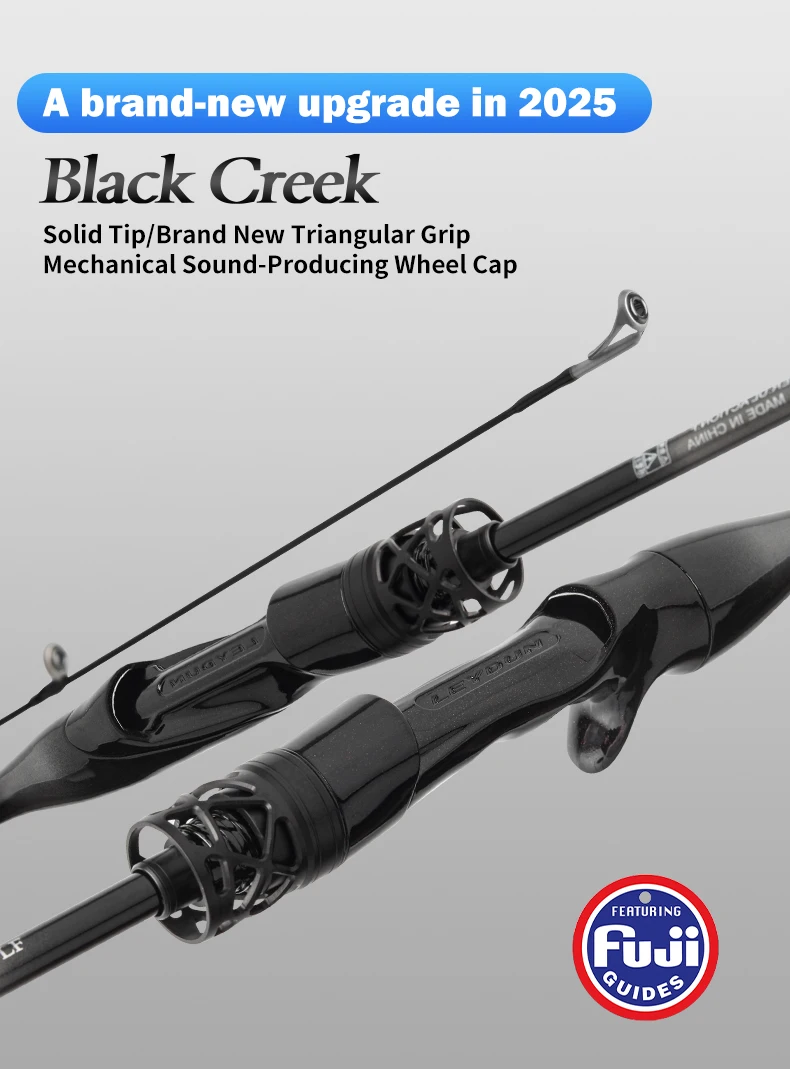 LEYDUN Black Creek Angelrute Spinning Casting 1,5/1,68/1,8 m Reisestange 2-teilige Baitcasting Ultraleichte Kohlefaser-Rutenstange – Detail 1