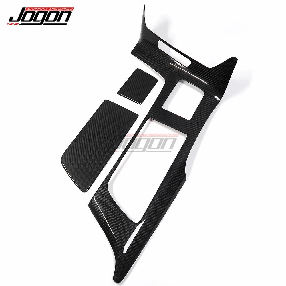 Carbon Fiber Auto Innen Zentralen Konsole Getriebe Shift Panel Abdeckung Trim Für Chevrolet Corvette C7 ZR1 Z06 2014-2019 zubehör