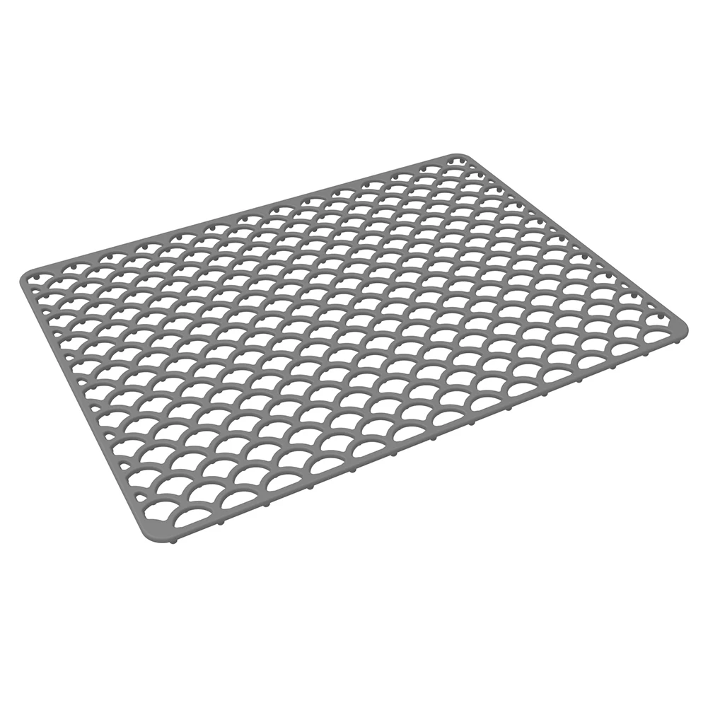 Silicone Kitchen Dishwashing Hollow Sink Mat Bottom Anti-scratch Multifunctional Non-porous Non-slip Mat