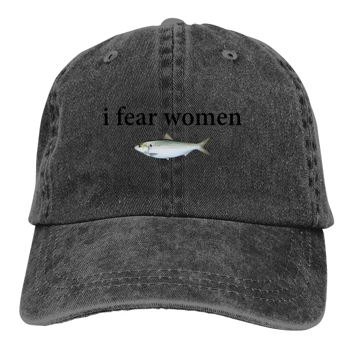 I Fear Women Casquette Peaked Cap Fish Funny Sun Shade Cotton Hats For Men Women