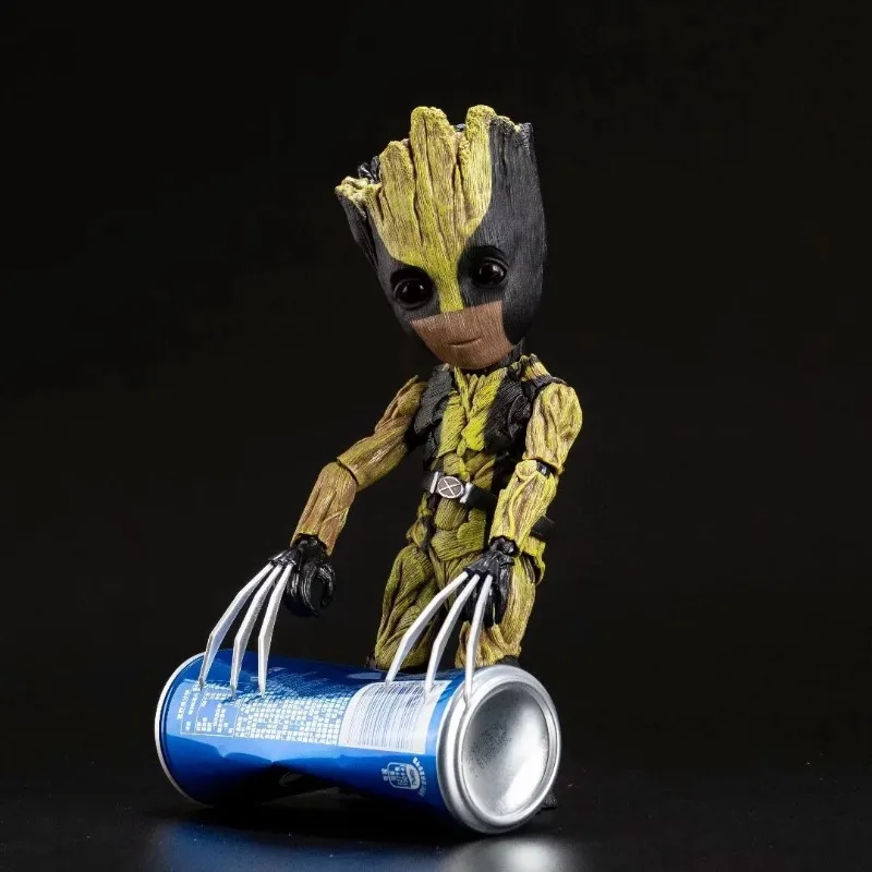 Guardians of the Galaxy 2 Anime Groot Little Tree Man COS Wolverine Action Figure Hobby Collectible Model Toy Figures gifts