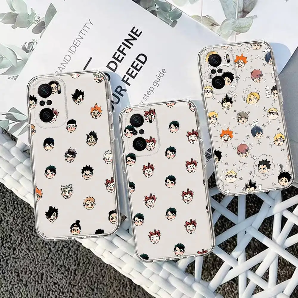 حافظة هاتف Amine H-Haikyuus لهاتف Xiaomi Mi 14 13 Pro غطاء خلفي شفاف للغاية لهاتف Xiaomi Xiaomi 14 13P غلاف شفاف