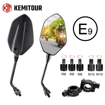 Espelho lateral da motocicleta emark universal 7/8 