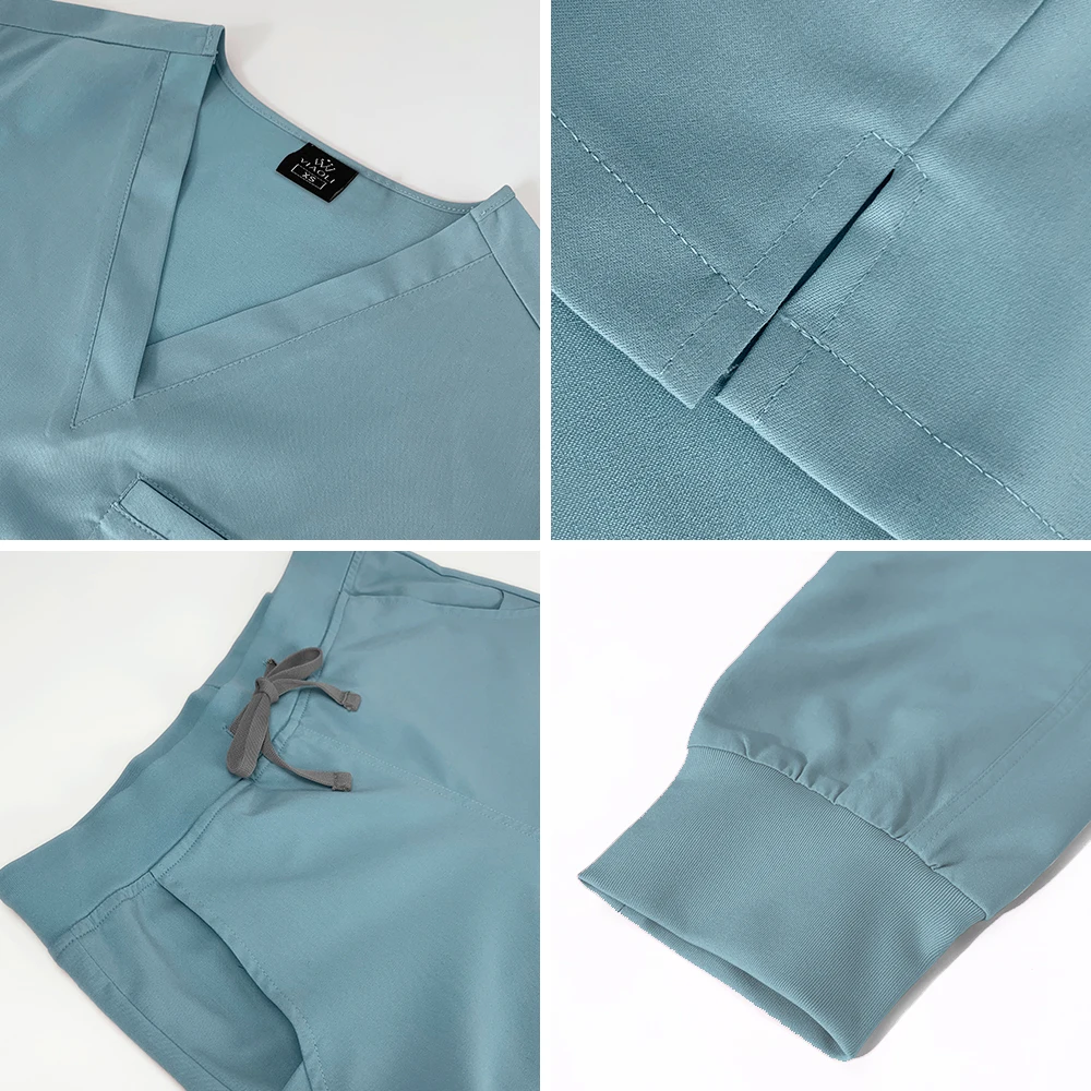 치과 스크럽 여성 남성 작업복, 수술실 병원 의사 간호사 스크럽 세트, 애완 동물 클리닉 수의학 작업복, 도매