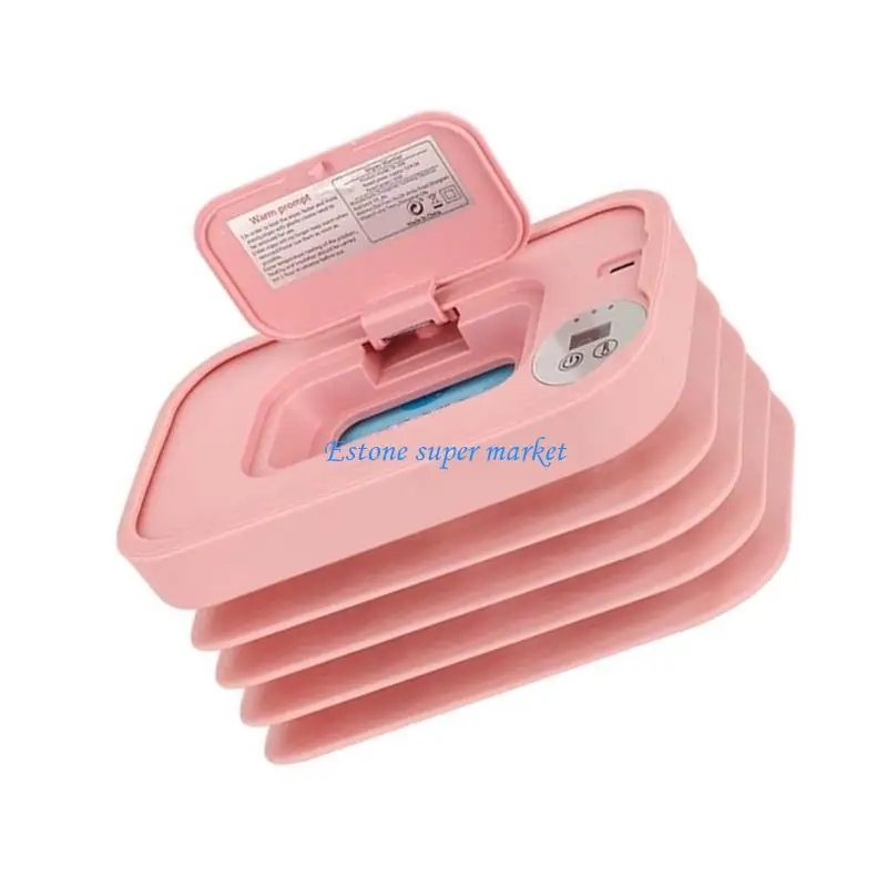 090B مناديل مبللة للأطفال قابلة للطي مع نظام تسخين قابل للتعديل للتحكم في درجة الحرارة محمول للعناية بالرضع وتوفير المساحة #4