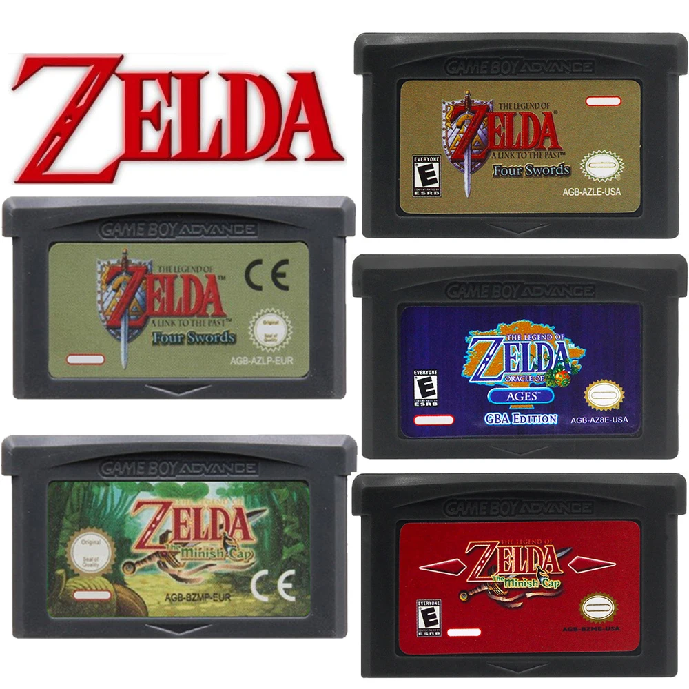 Musical Instrument Zelda - 新しいGBAゲームカードカートリッジ 32ビットビデオゲーム機 ゼルダの伝説 ゲームカード リンクの目覚めDX フォースソード